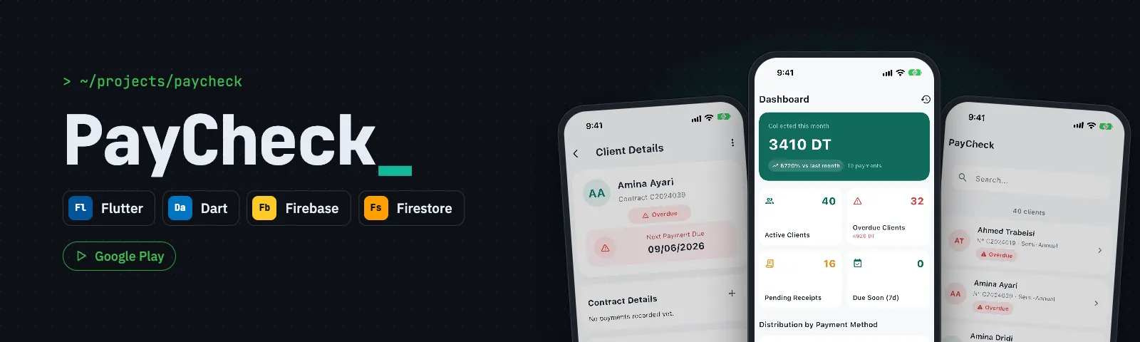 PayCheck: app screenshots